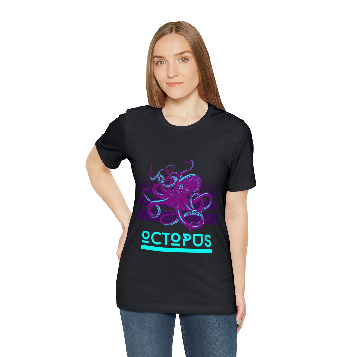 Octopus retro Unisex Jersey Short Sleeve Tee