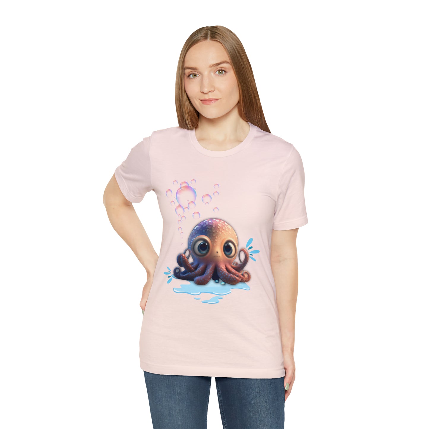 Kawaii Octopus Unisex Jersey Short Sleeve Tee