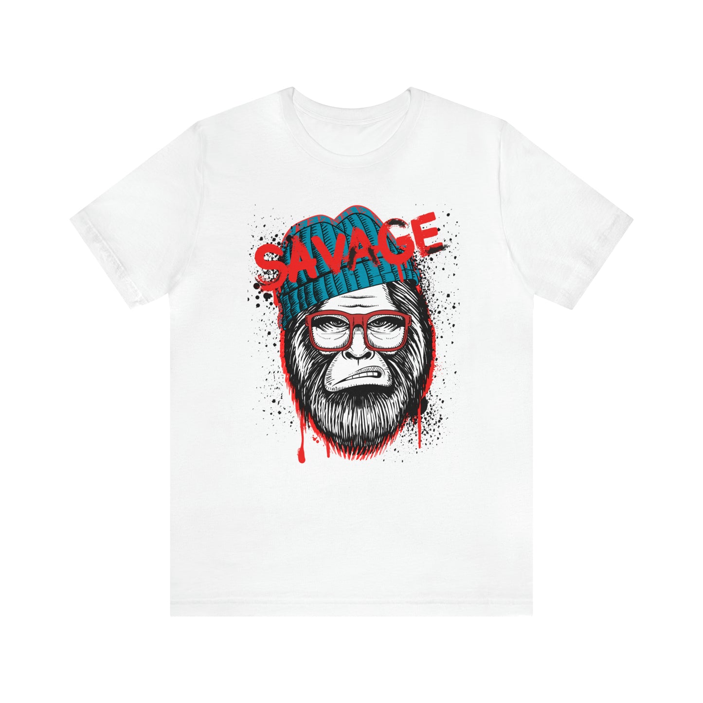 Bigfoot Savage graffiti urban Unisex Jersey Short Sleeve Tee