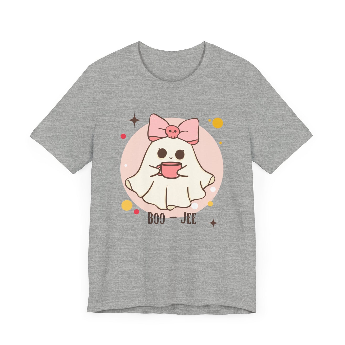 Kawaii coffee ghost Unisex Jersey Short Sleeve Tee