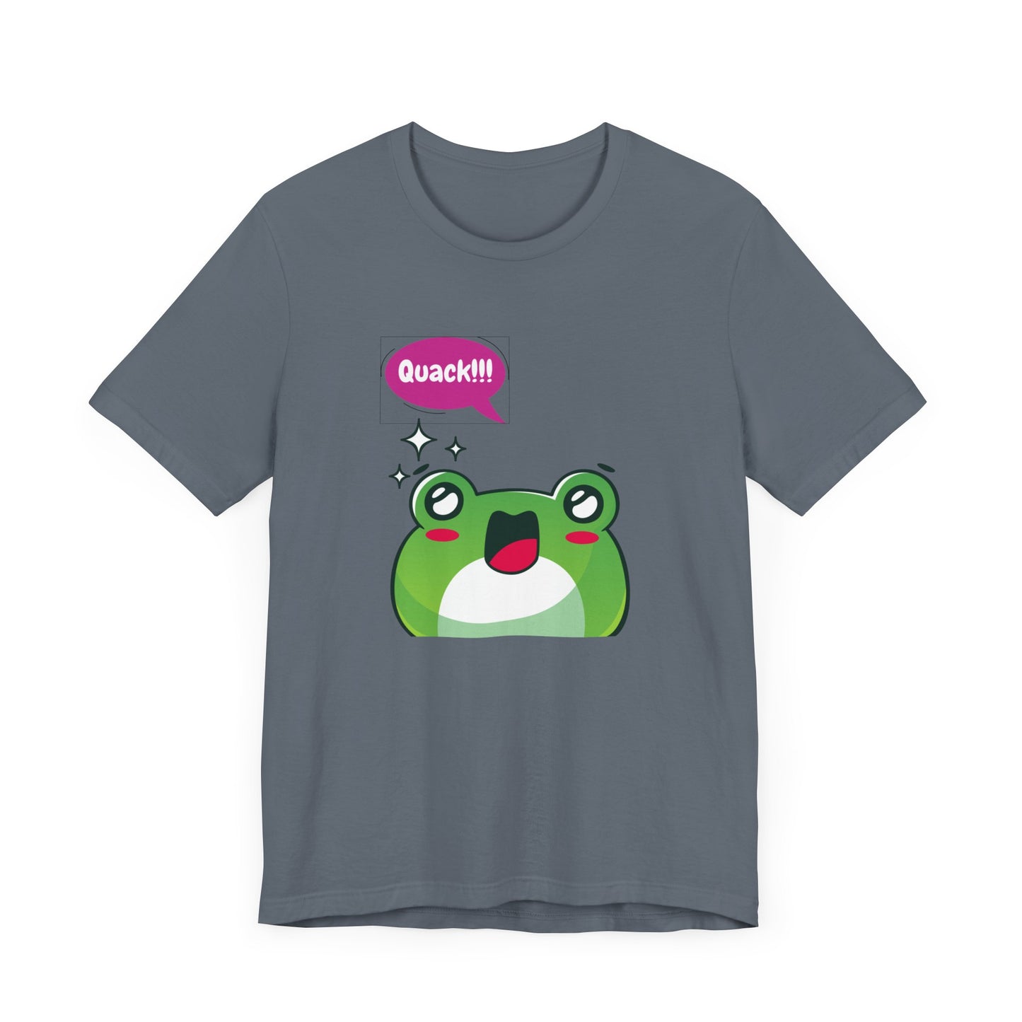 Kawaii Frog Quack Unisex Jersey Short Sleeve Tee