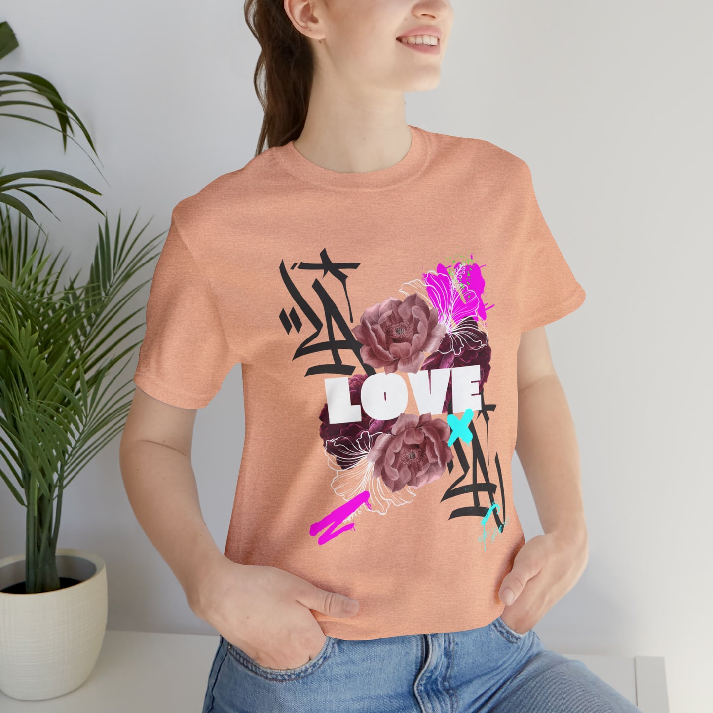 Love Urban streetwear Unisex Jersey Short Sleeve Tee