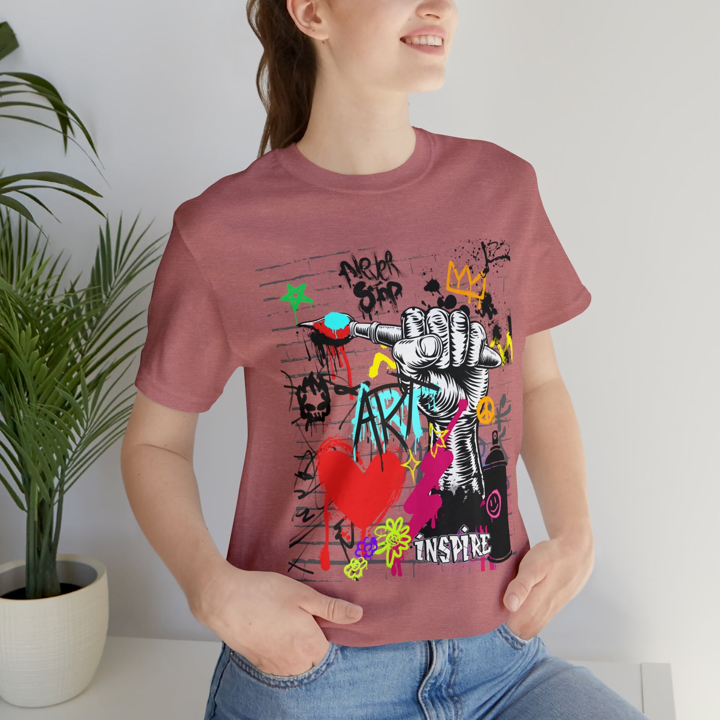 Artist graffiti urban Unisex Jersey Short Sleeve Tee