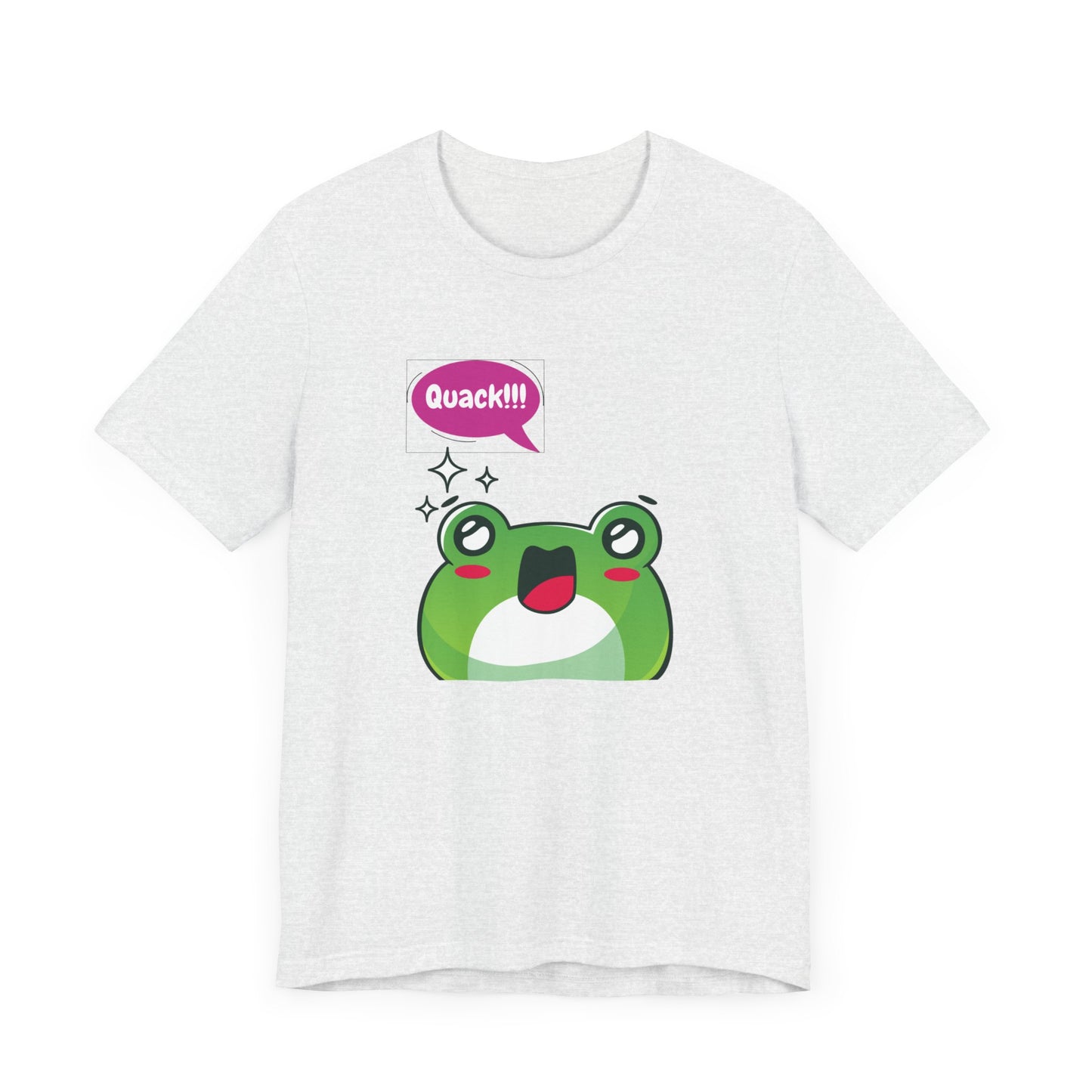 Kawaii Frog Quack Unisex Jersey Short Sleeve Tee