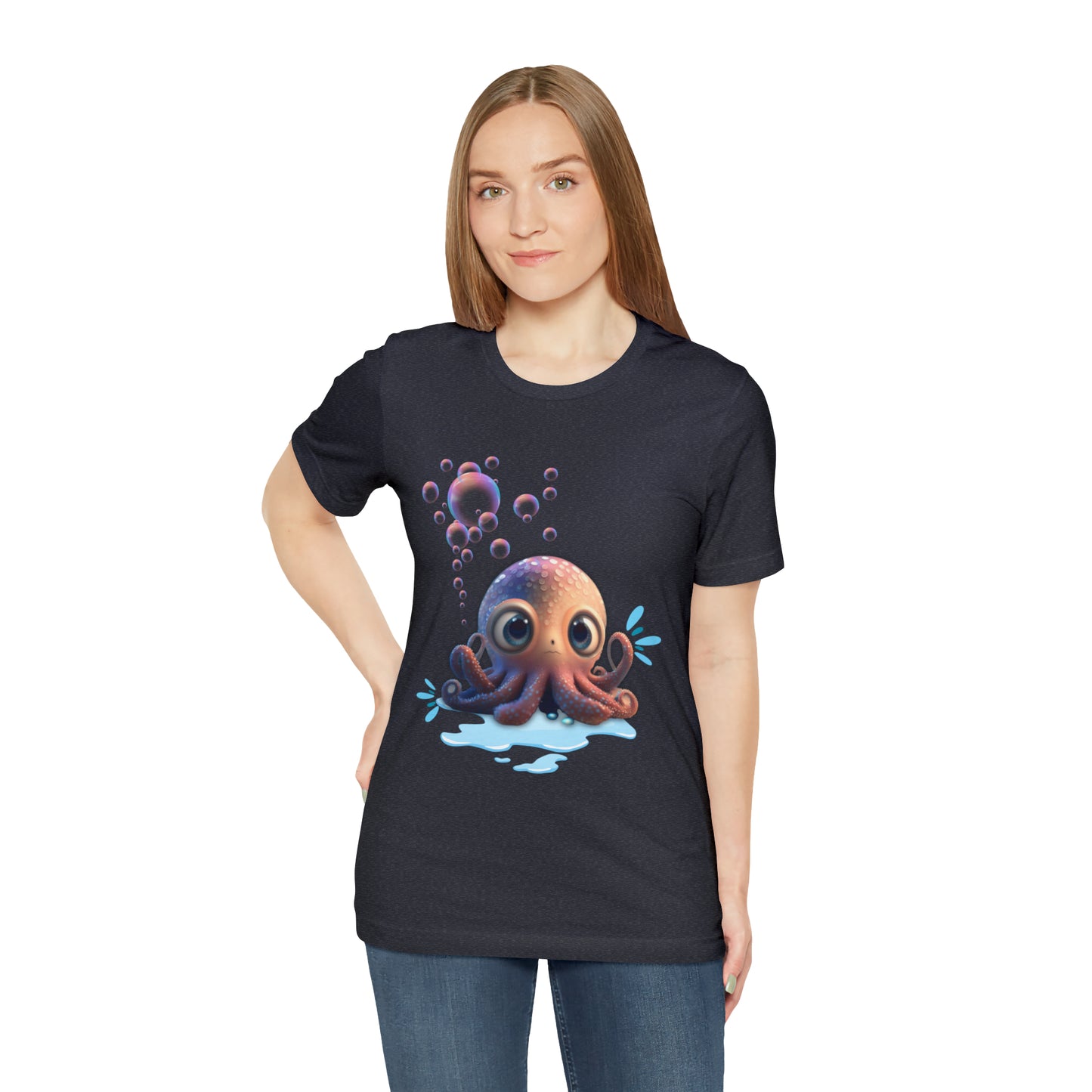 Kawaii Octopus Unisex Jersey Short Sleeve Tee