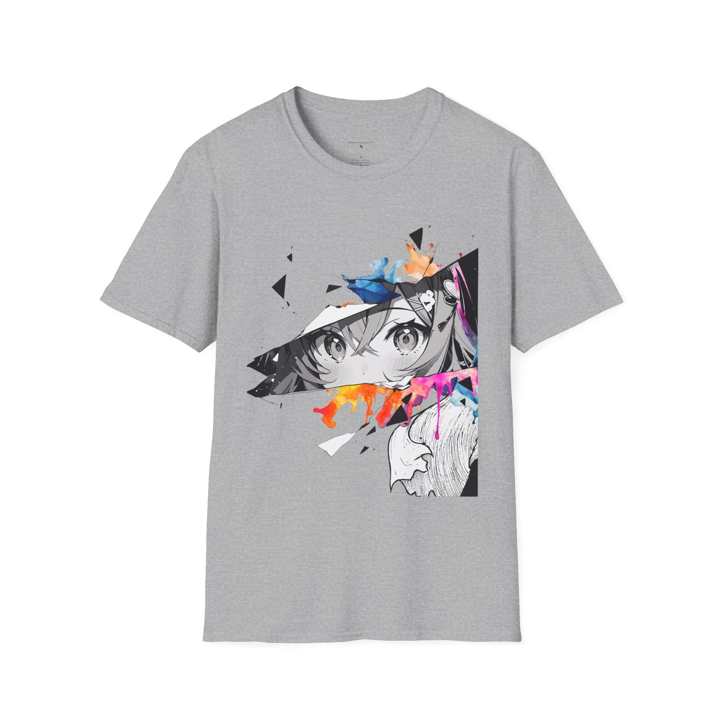 Anime girl Unisex Softstyle T-Shirt