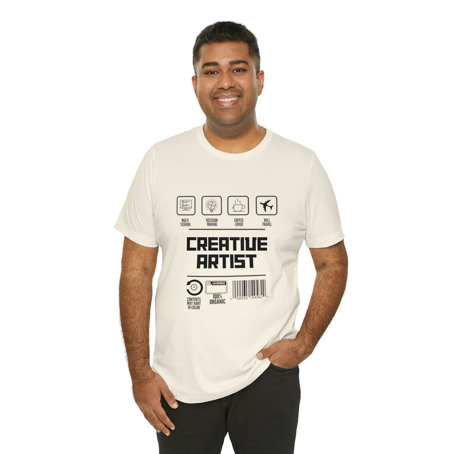 Creative Artist urban streetwear  Unisex Jersey Short Sleeve Tee black text