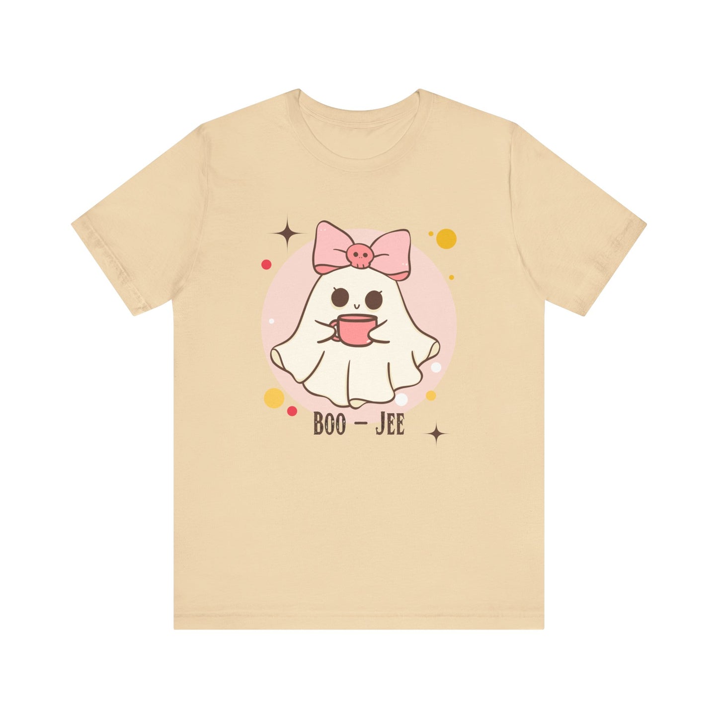 Kawaii coffee ghost Unisex Jersey Short Sleeve Tee