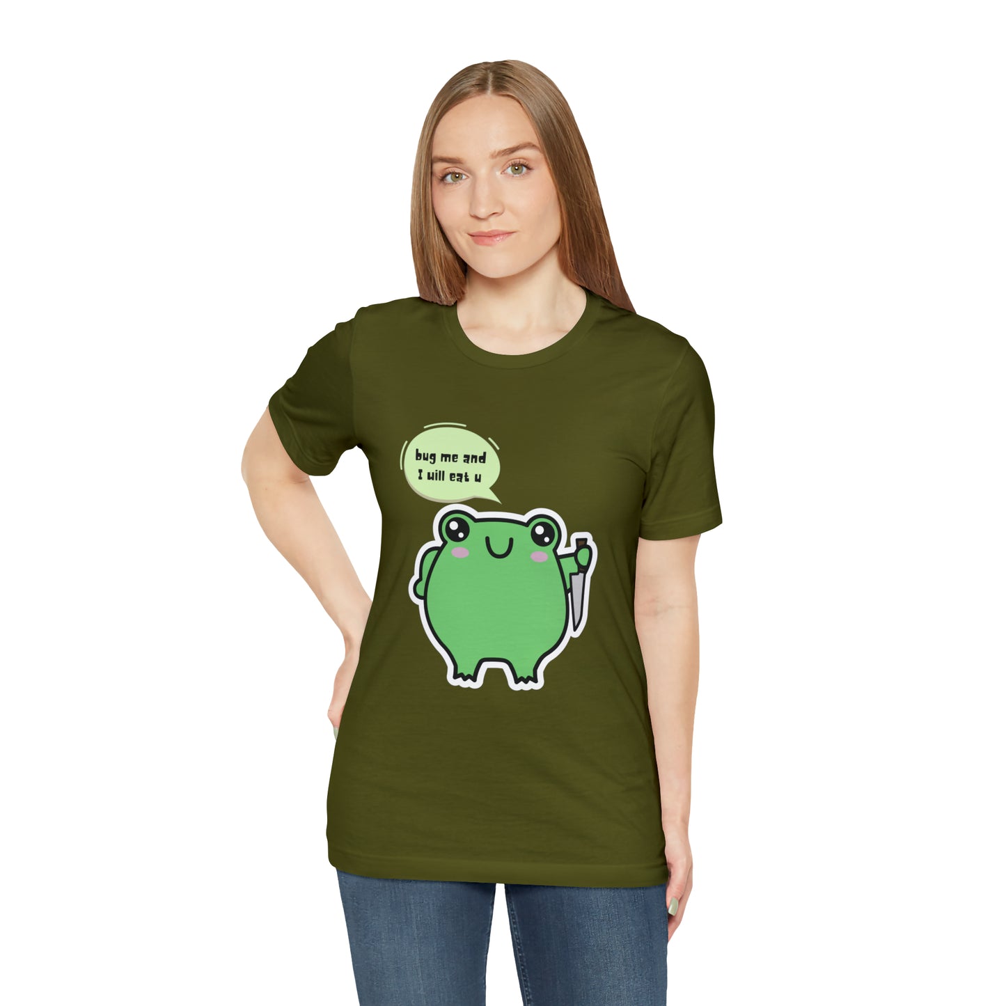 Frog kawaii cute Unisex Jersey Short Sleeve Tee