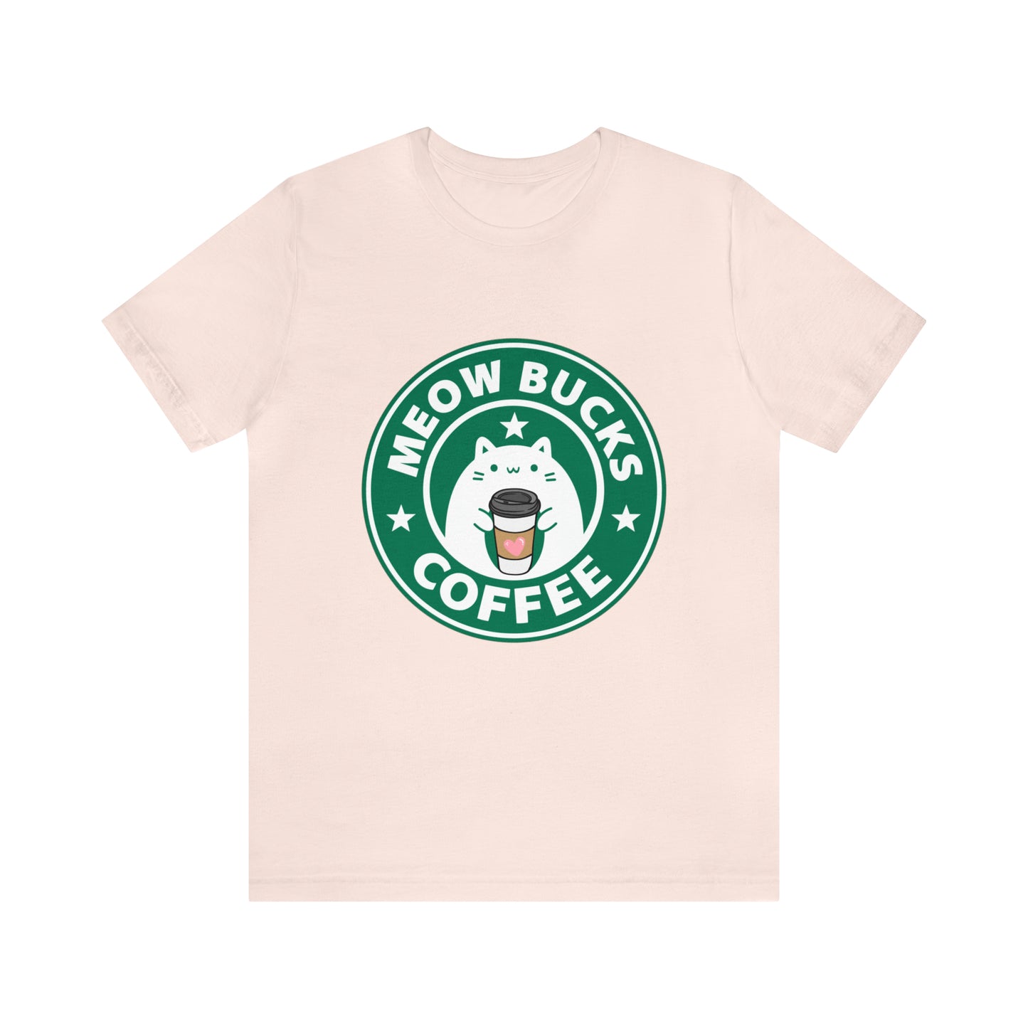 MeowBucks Coffee Unisex Jersey Short Sleeve Tee