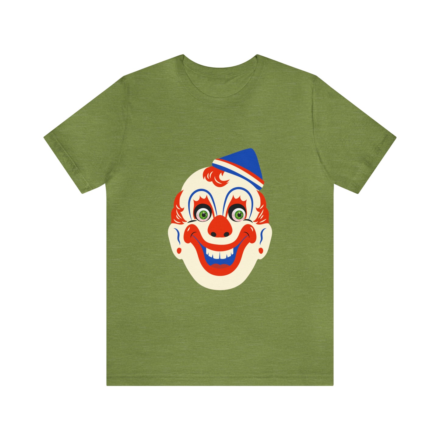 Halloween creepy clown mask Unisex Jersey Short Sleeve Tee