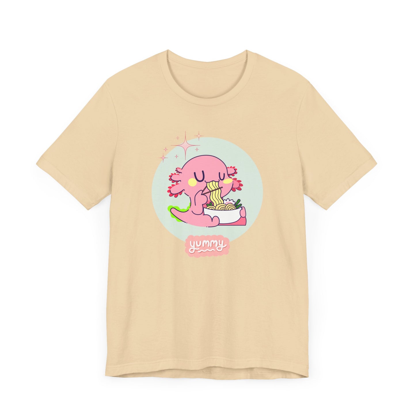 Kawaii Axolotl Ramen Unisex Jersey Short Sleeve Tee