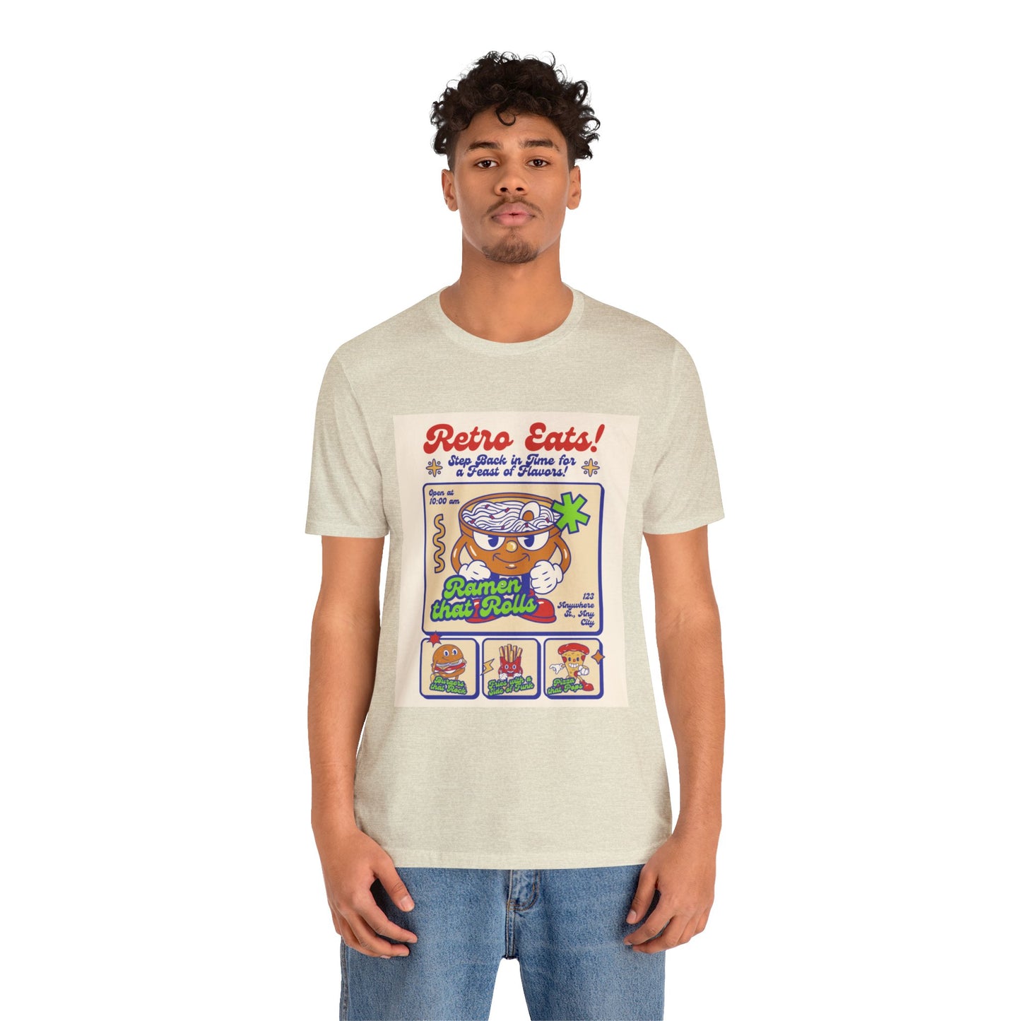 Retro eats Unisex Jersey Short Sleeve Tee