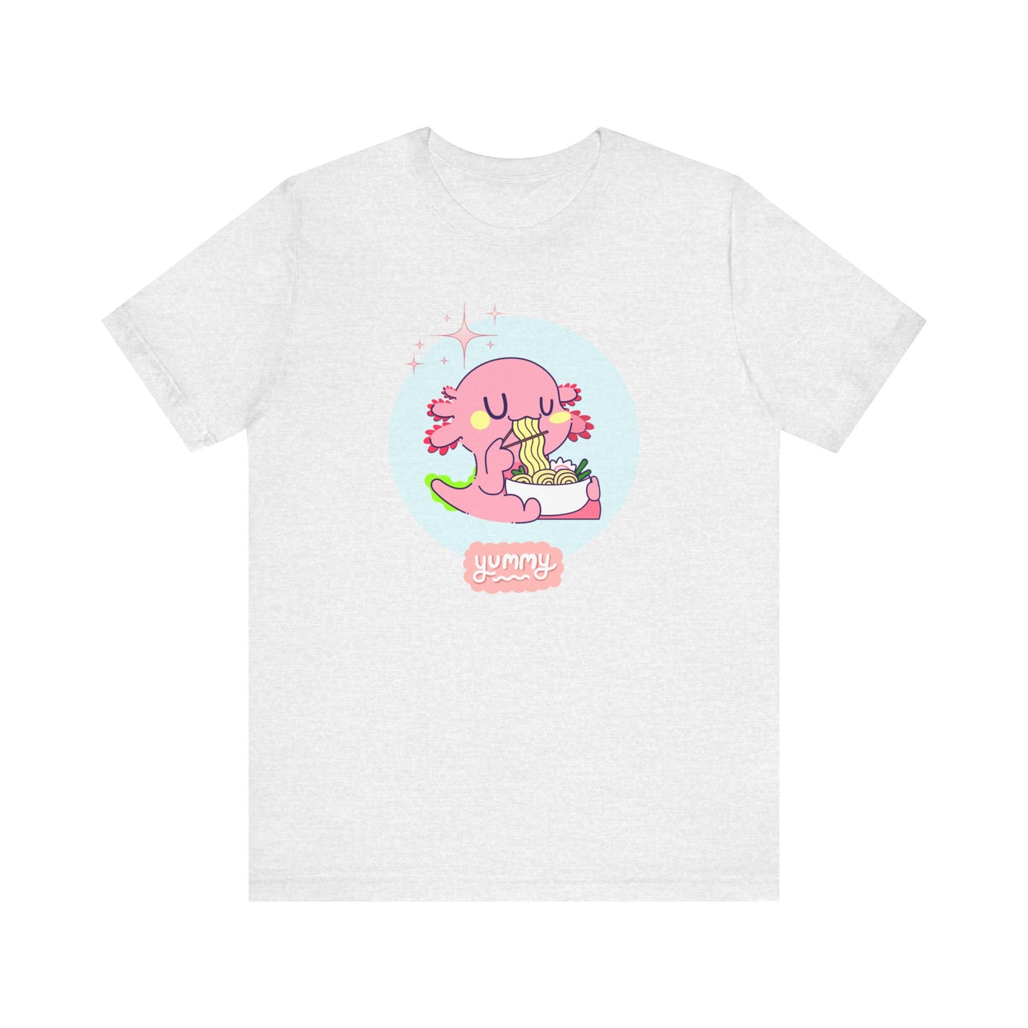 Kawaii Axolotl Ramen Unisex Jersey Short Sleeve Tee