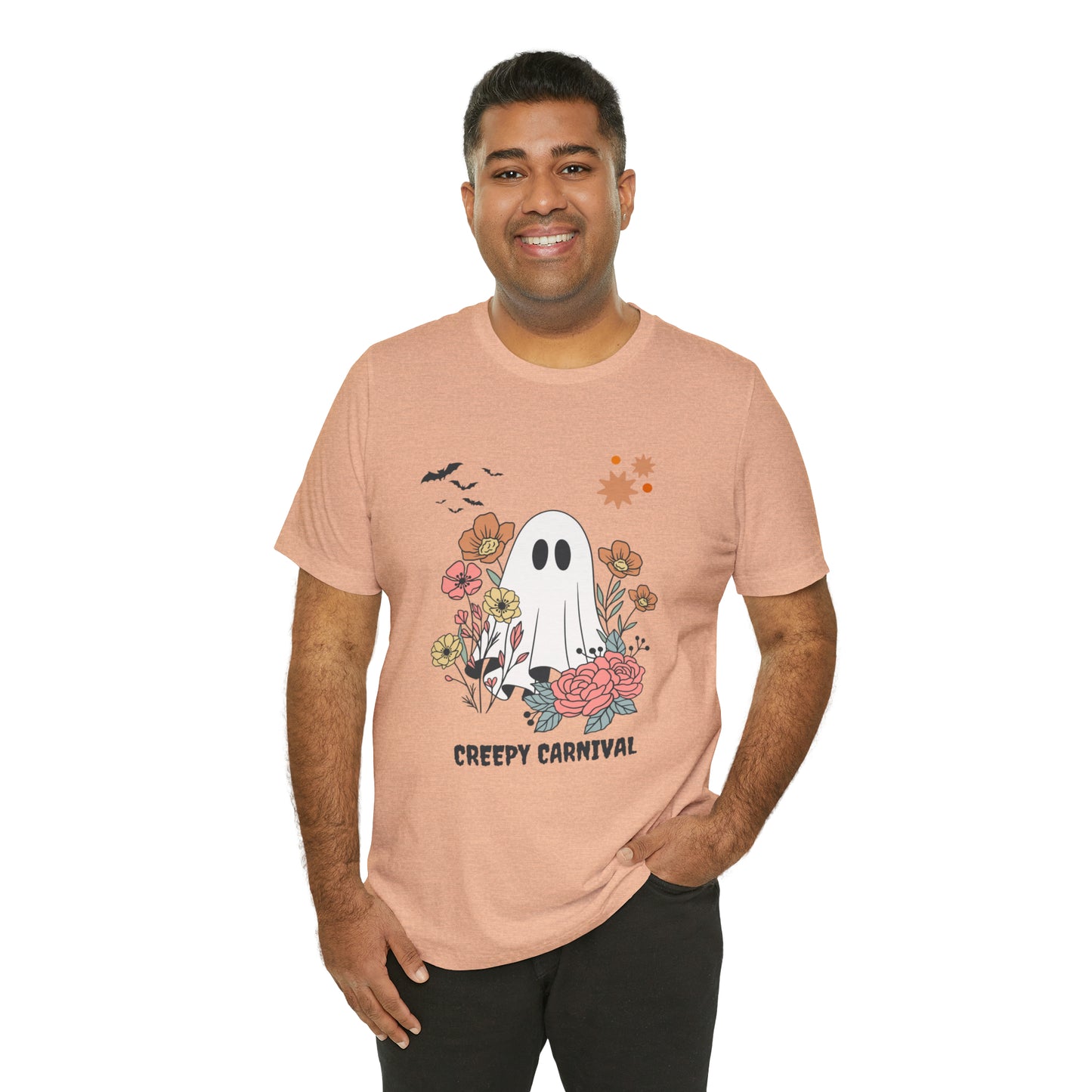 Halloween creepy carnival Unisex Jersey Short Sleeve Tee