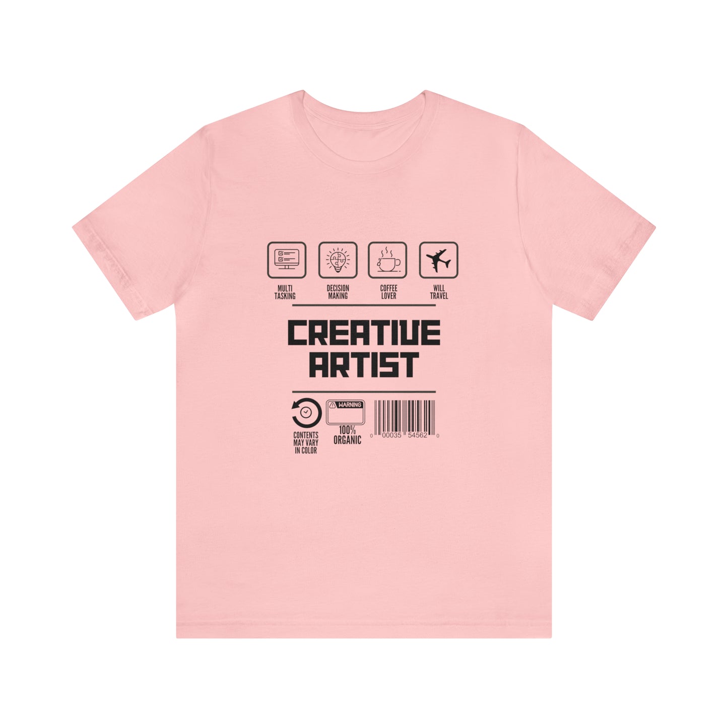 Creative Artist urban streetwear  Unisex Jersey Short Sleeve Tee black text