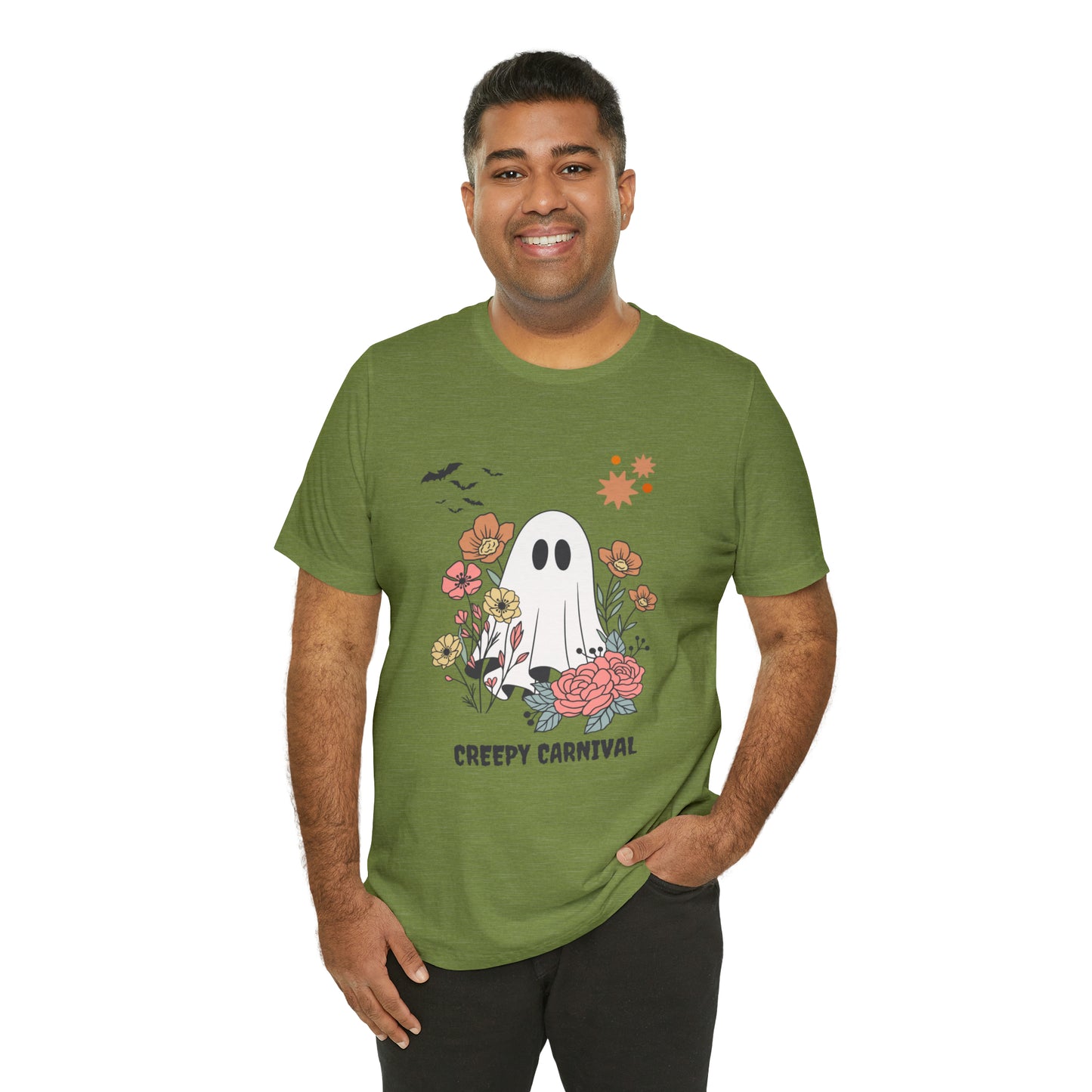 Halloween creepy carnival Unisex Jersey Short Sleeve Tee