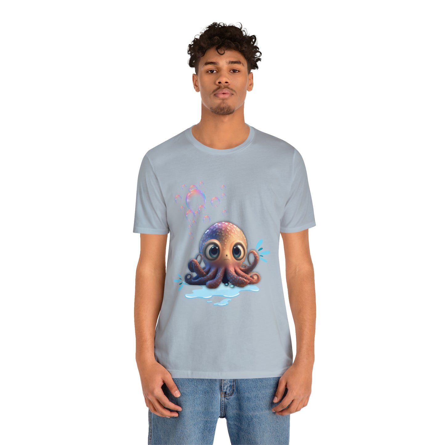 Kawaii Octopus Unisex Jersey Short Sleeve Tee