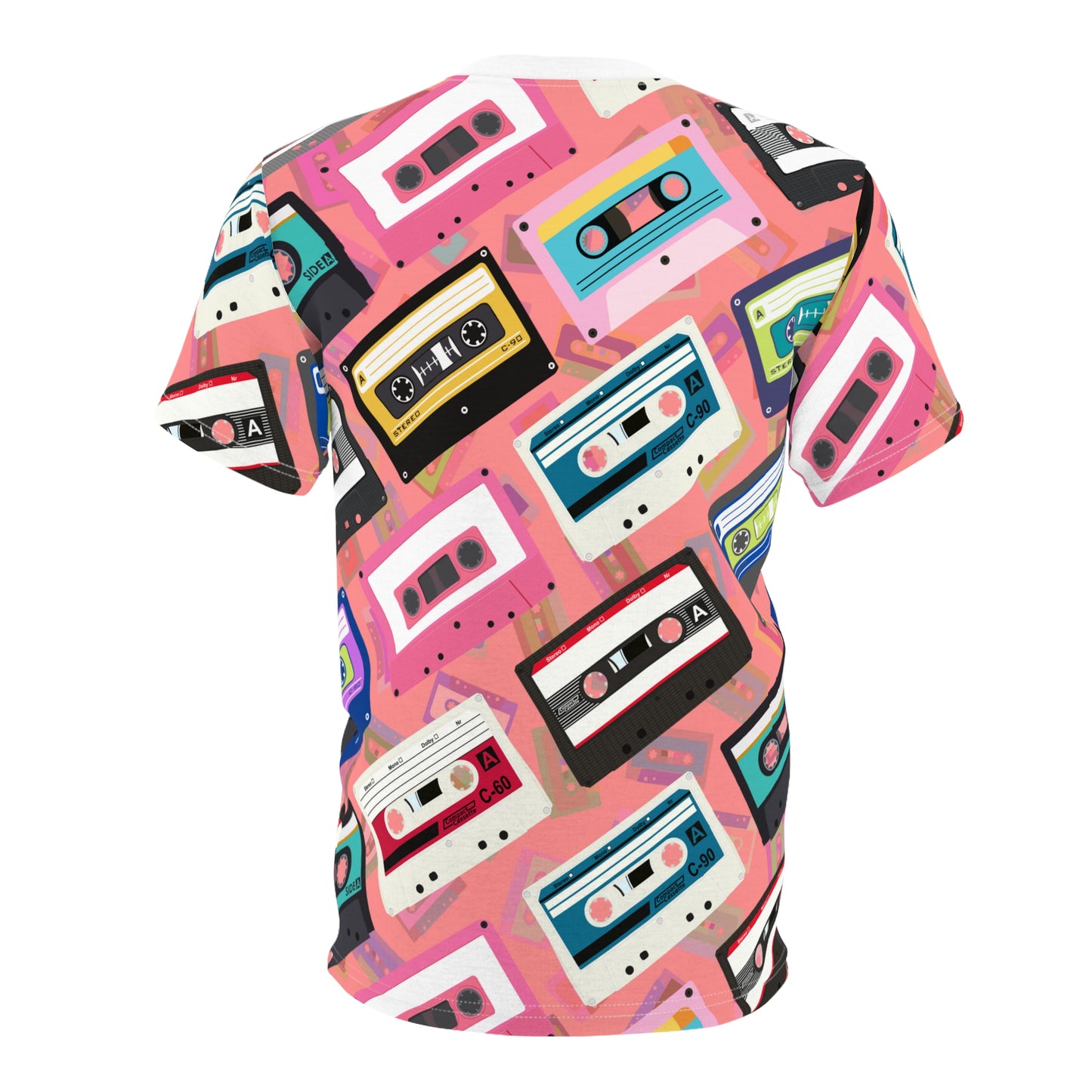 Vibes Cassette tape Unisex Cut & Sew Tee (AOP)