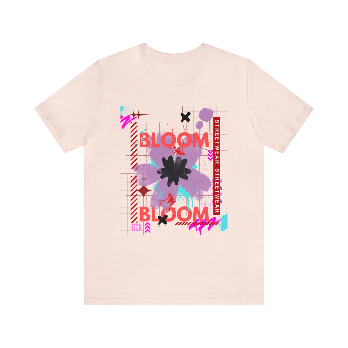 Bloom flower streetwear urban Unisex Jersey Short Sleeve Tee