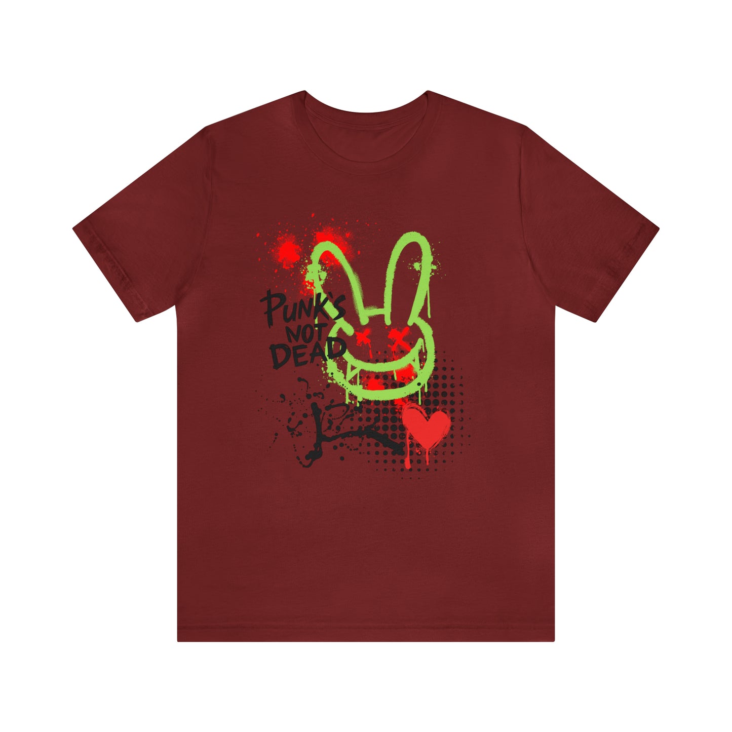 Punks not dead bunny Unisex Jersey Short Sleeve Tee