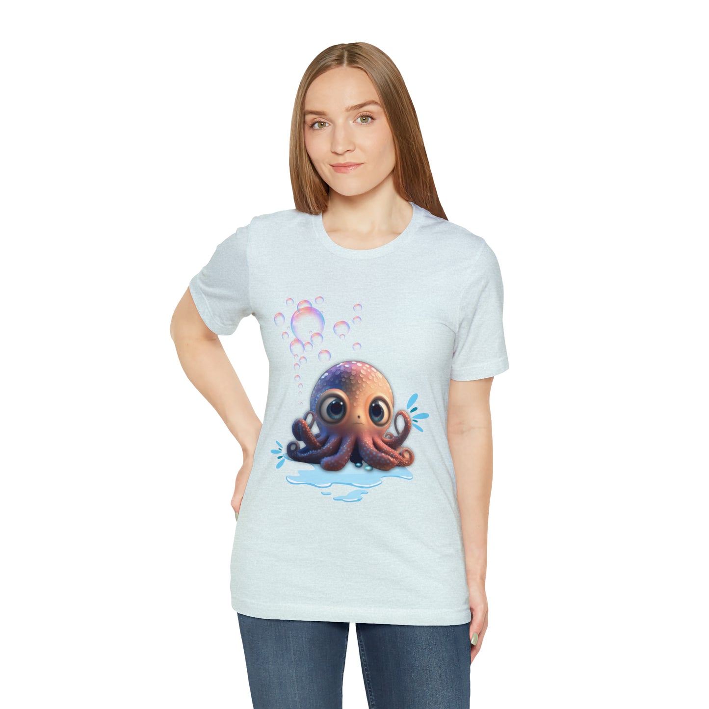 Kawaii Octopus Unisex Jersey Short Sleeve Tee