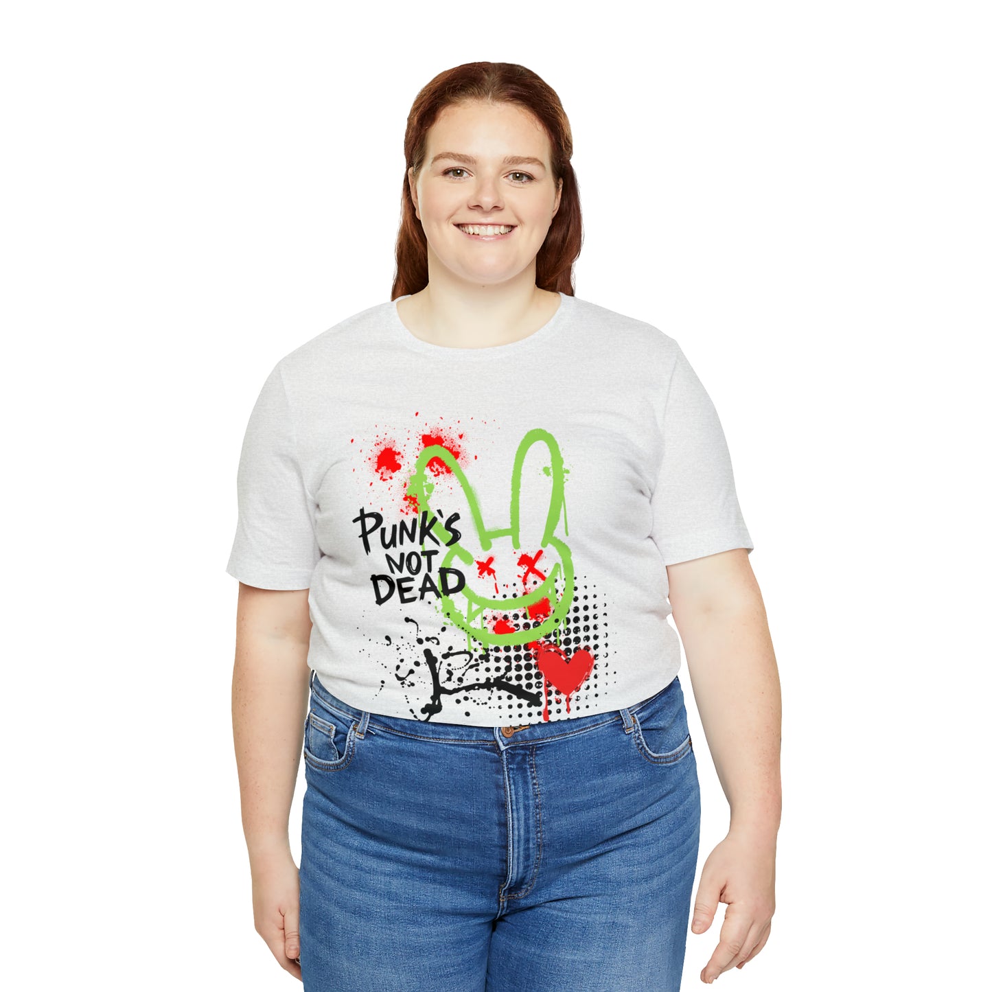 Punks not dead bunny Unisex Jersey Short Sleeve Tee