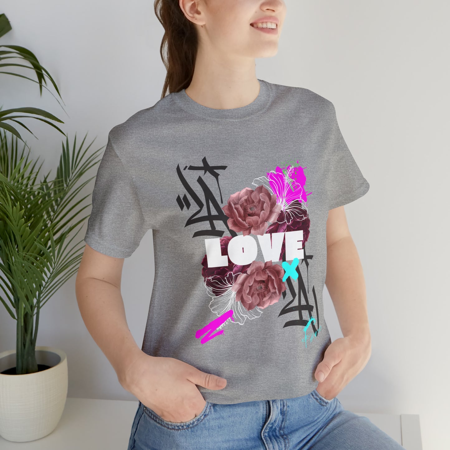 Love Urban streetwear Unisex Jersey Short Sleeve Tee