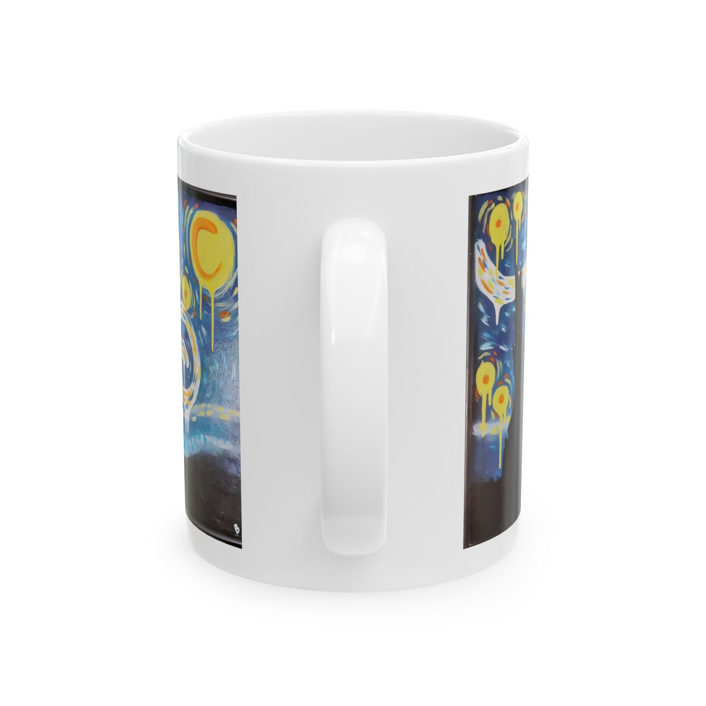 Ceramic Mug, (11oz, 15oz) Artwork A starry Night