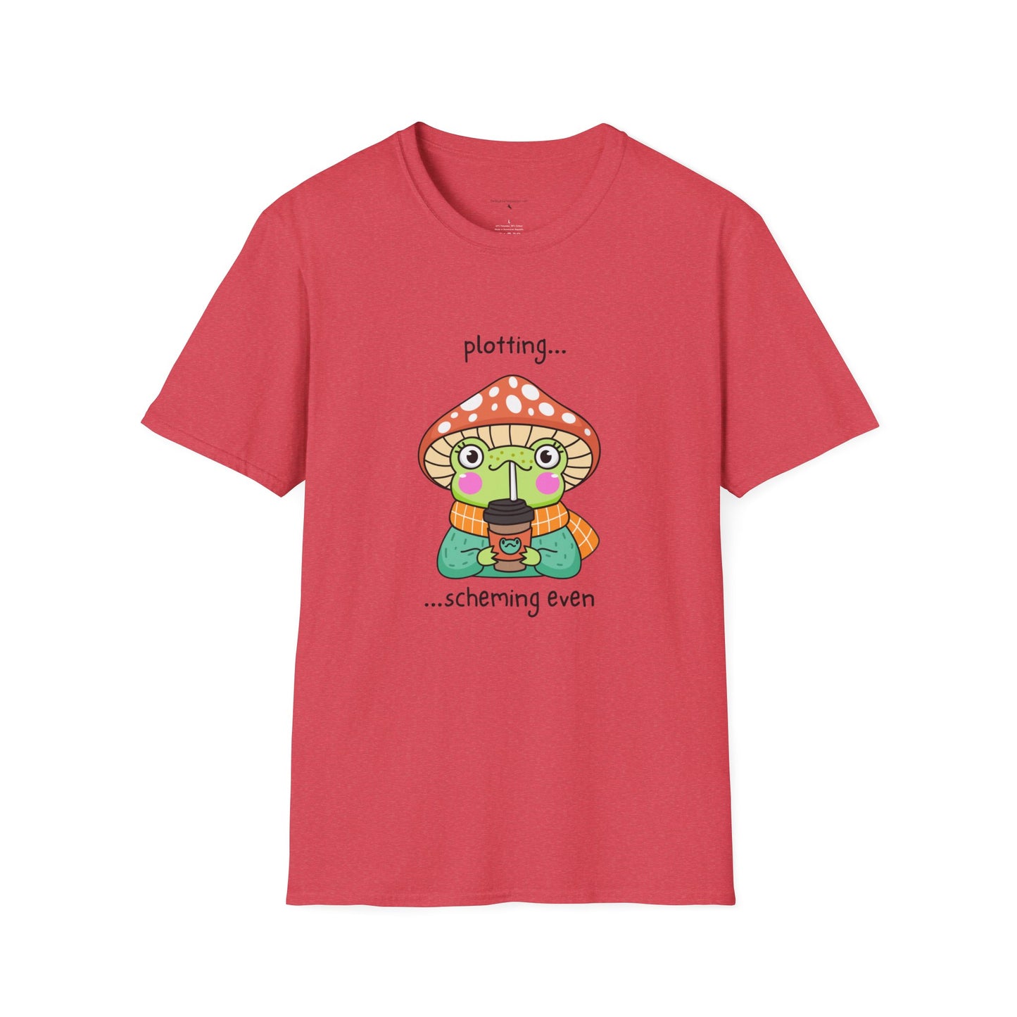 Frog with coffee Unisex Softstyle T-Shirt