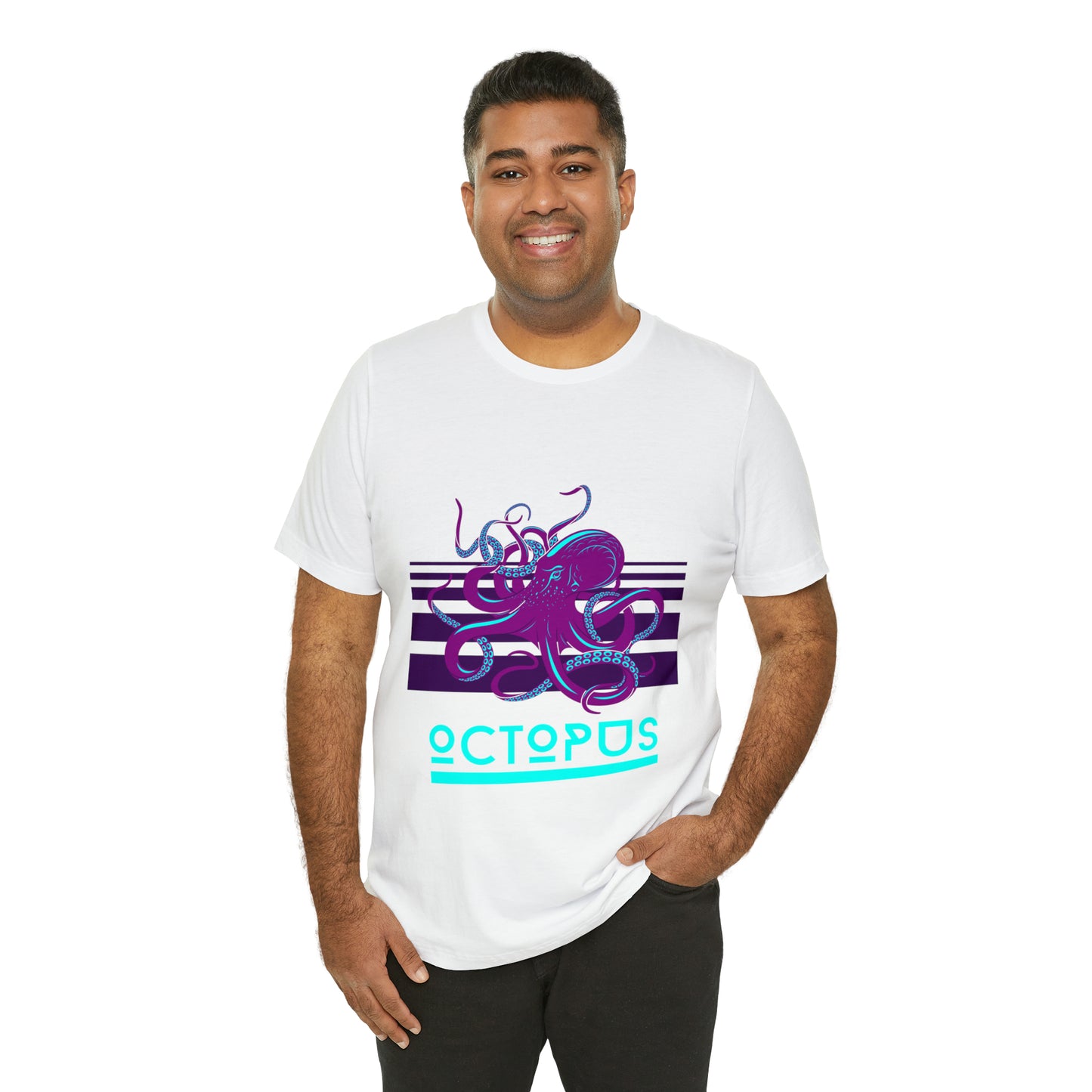 Octopus retro Unisex Jersey Short Sleeve Tee