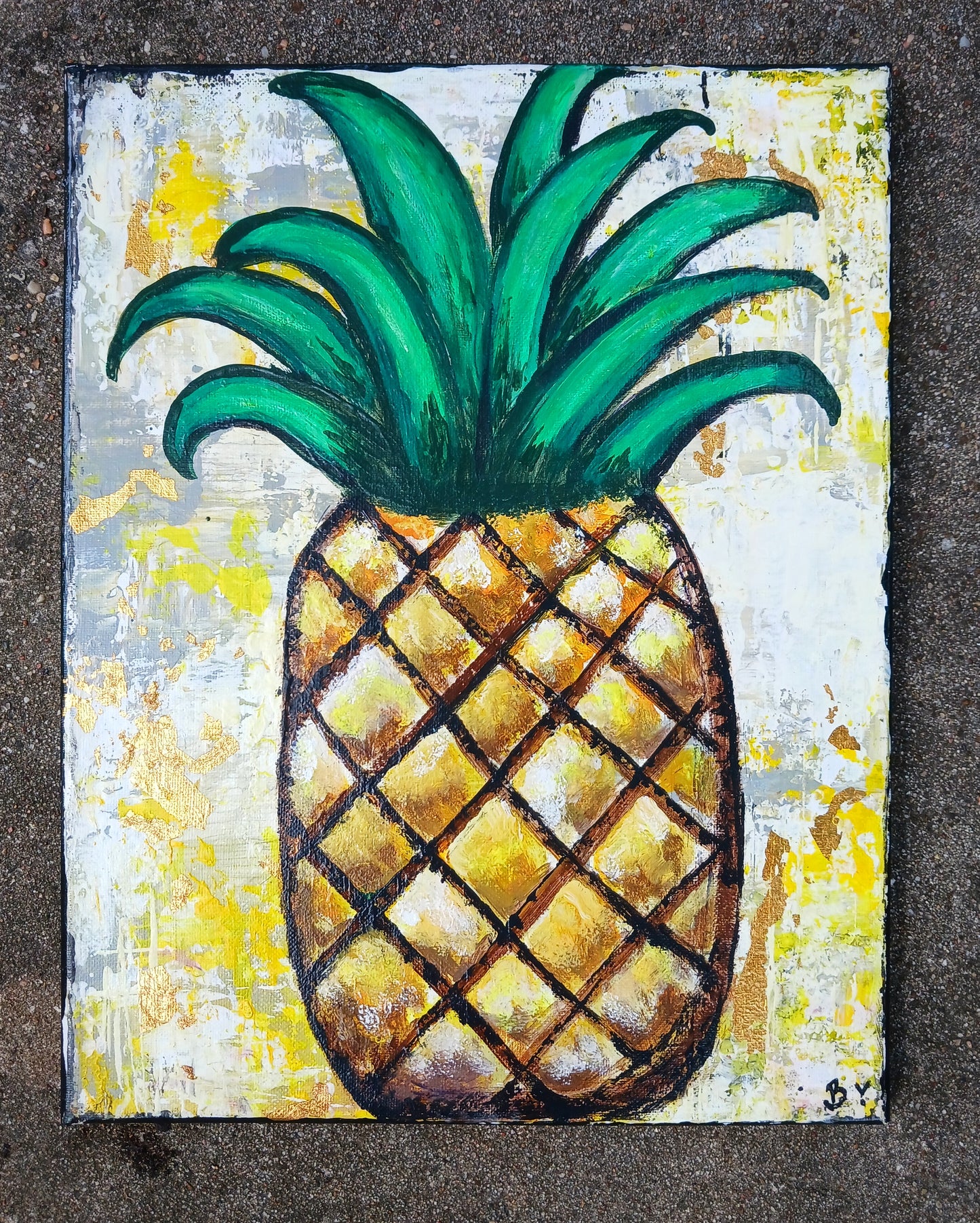 Pineapple Canvas 11 x 14