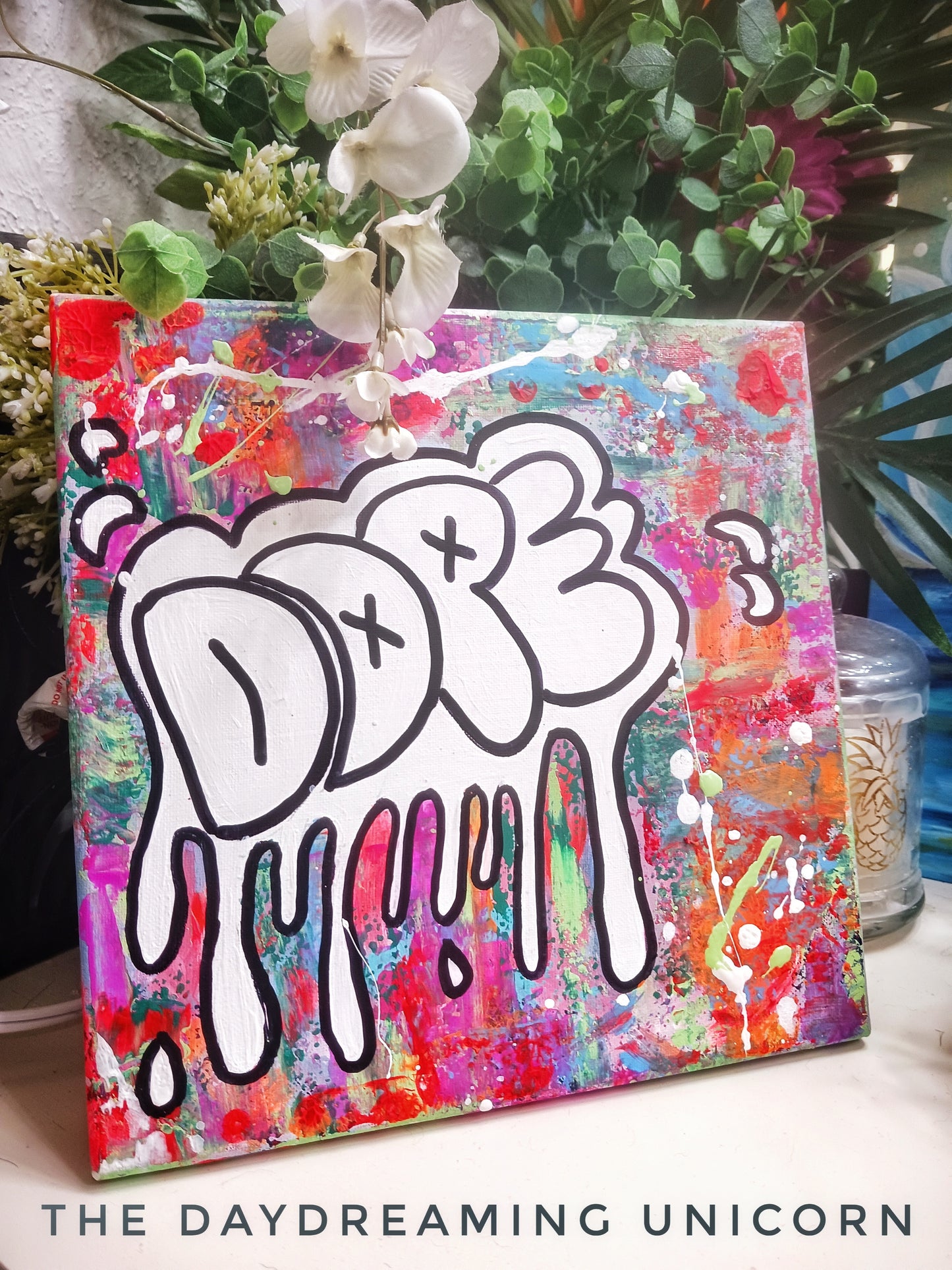 DOPE canvas painting 12x12