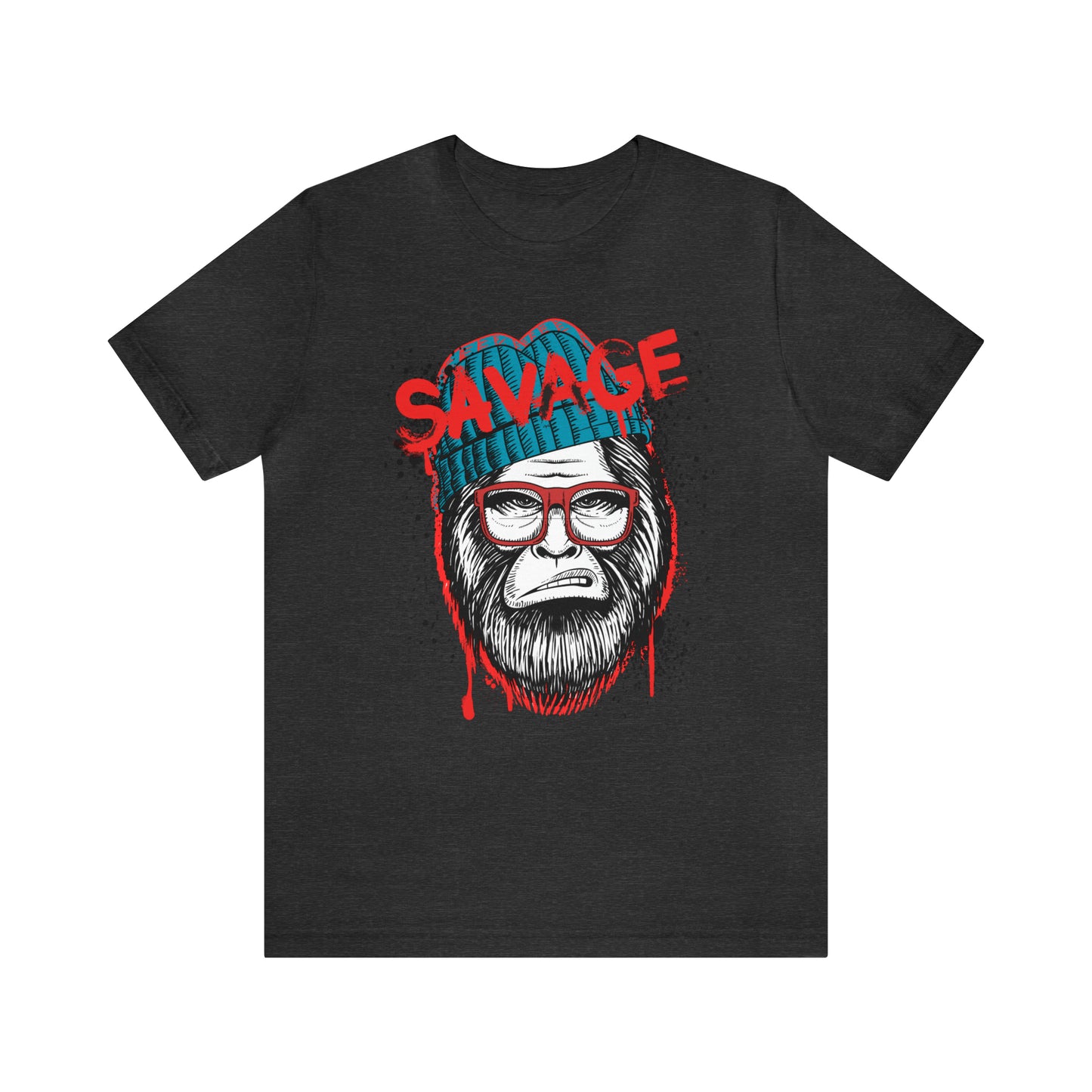 Bigfoot Savage graffiti urban Unisex Jersey Short Sleeve Tee