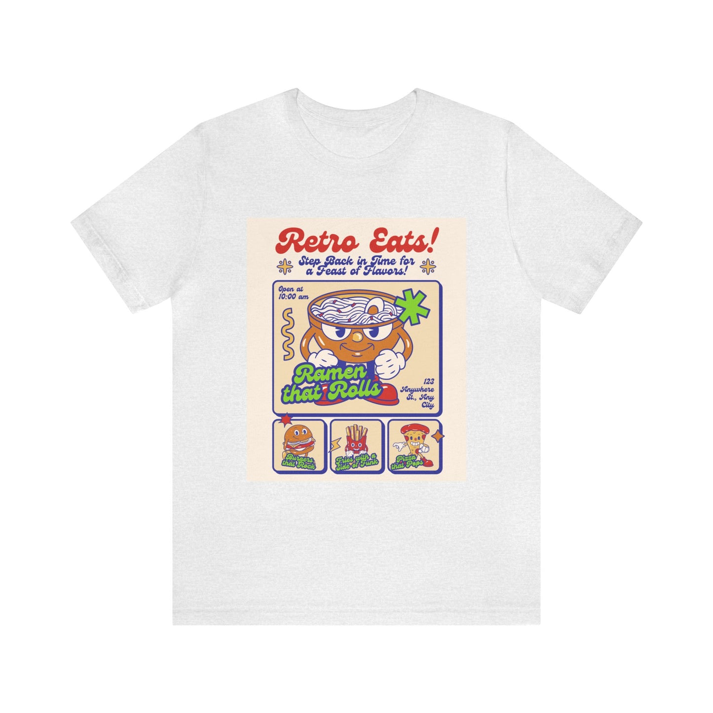 Retro eats Unisex Jersey Short Sleeve Tee