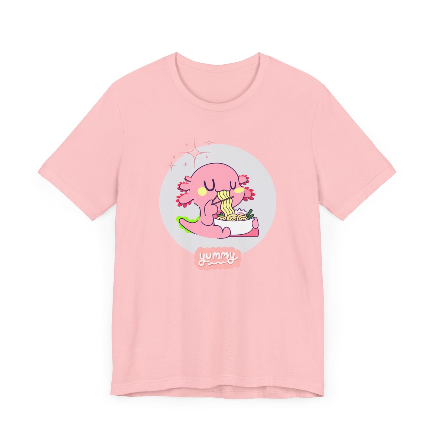 Kawaii Axolotl Ramen Unisex Jersey Short Sleeve Tee