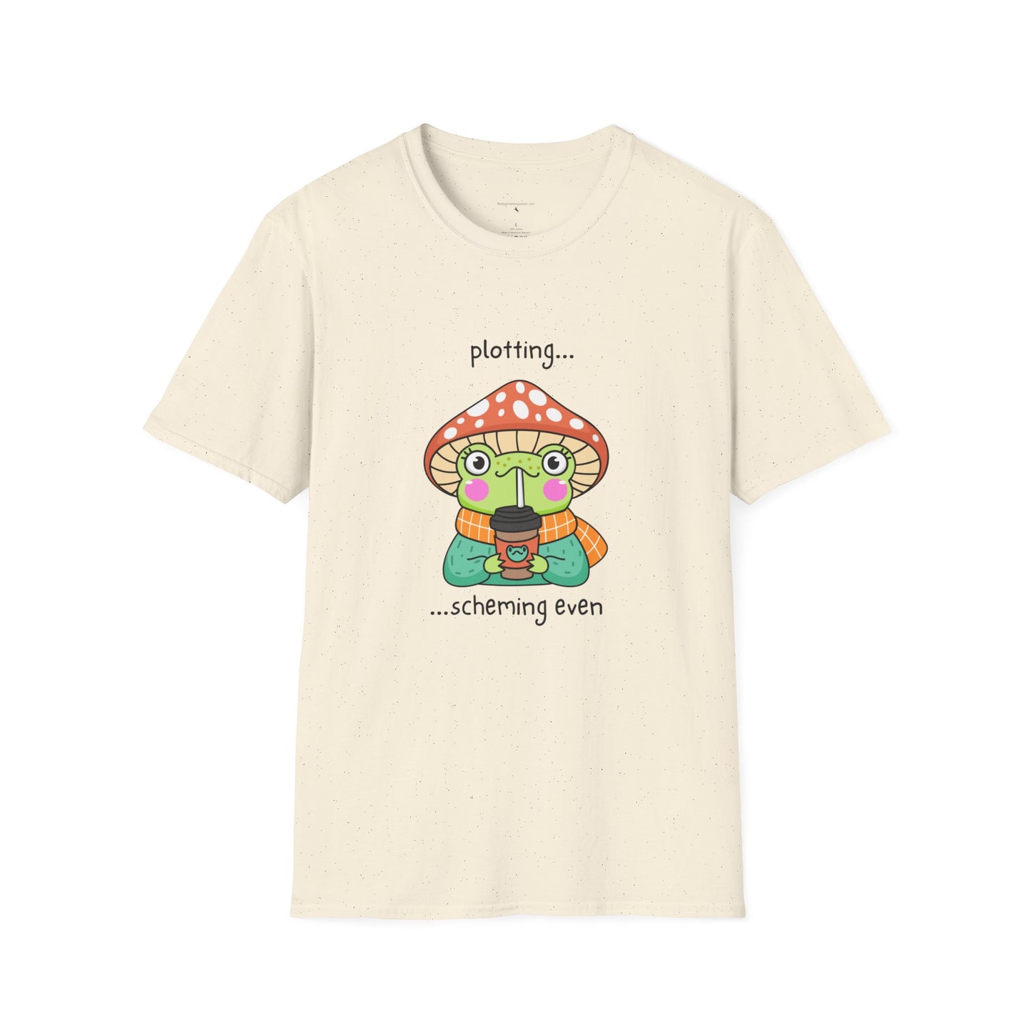 Frog with coffee Unisex Softstyle T-Shirt