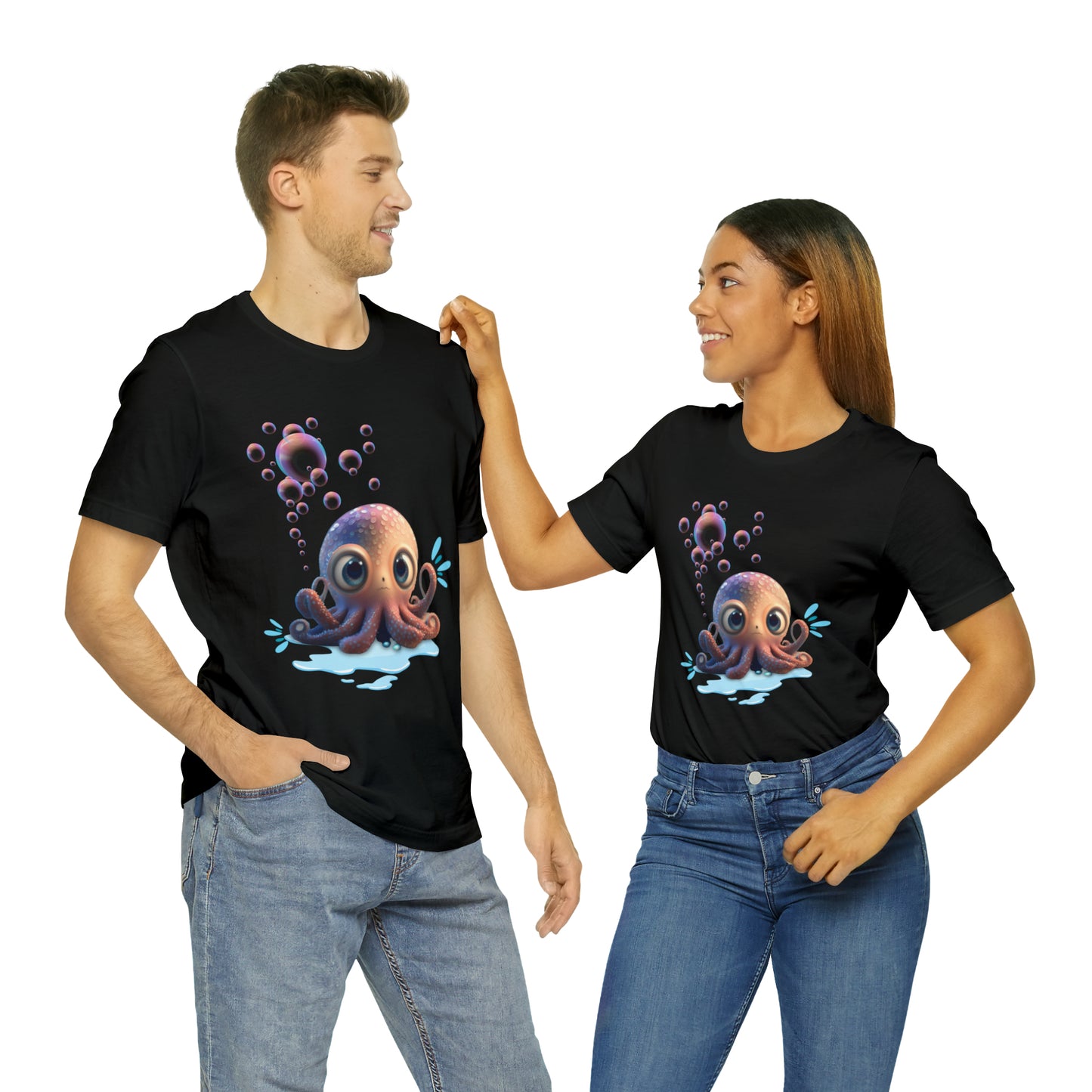 Kawaii Octopus Unisex Jersey Short Sleeve Tee