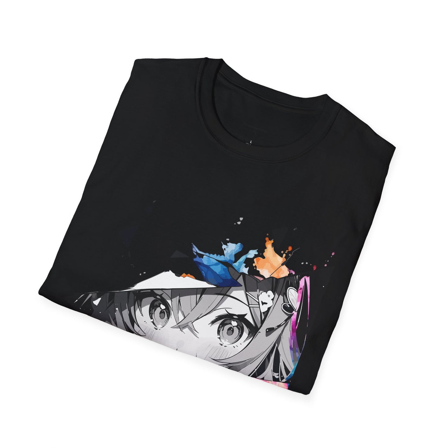 Anime girl Unisex Softstyle T-Shirt