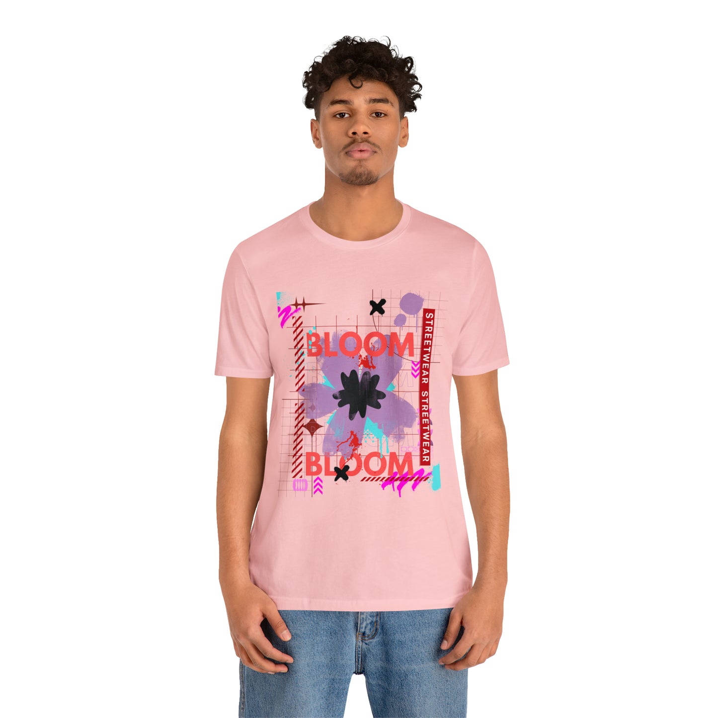 Bloom flower streetwear urban Unisex Jersey Short Sleeve Tee