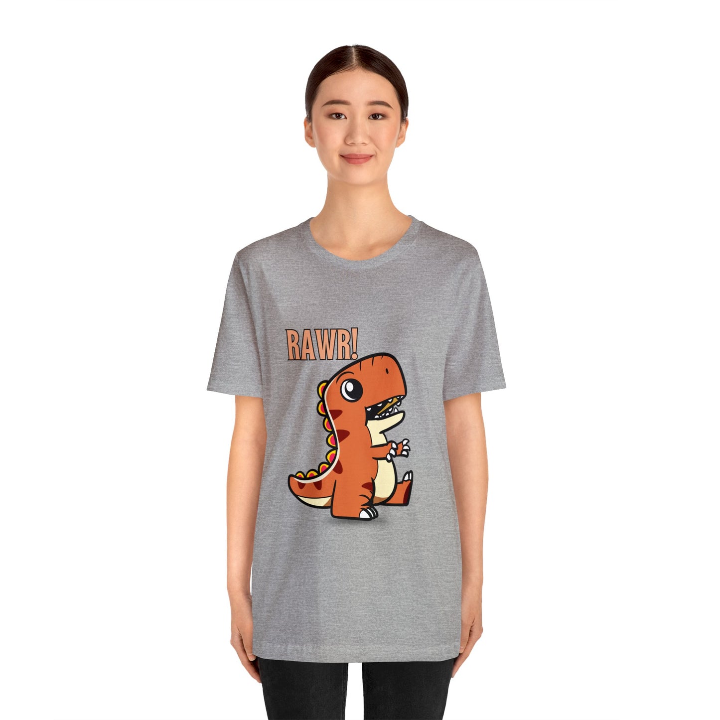 Rawr Dinosaur Cute Unisex Jersey Short Sleeve Tee