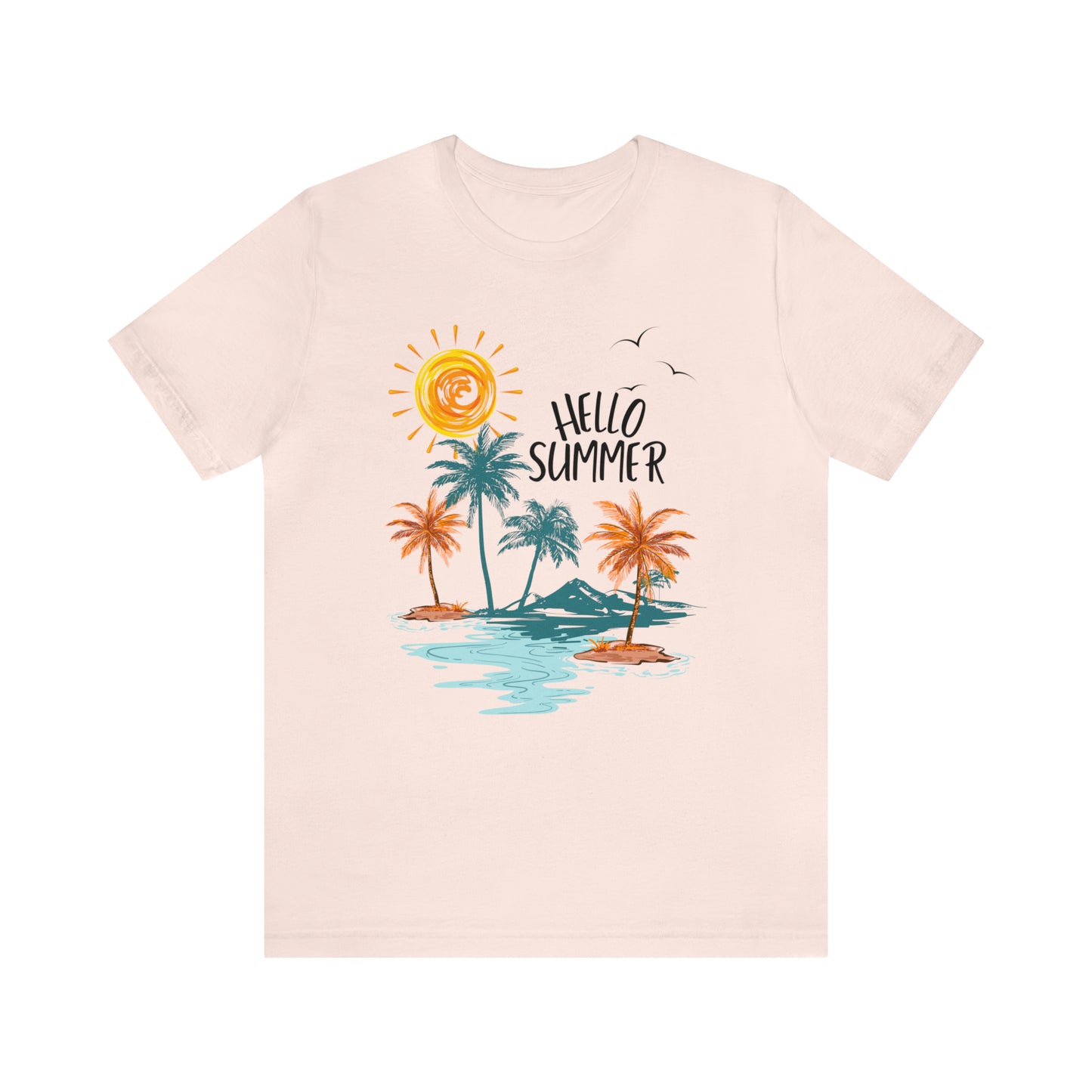 Summer Unisex Jersey Short Sleeve Tee