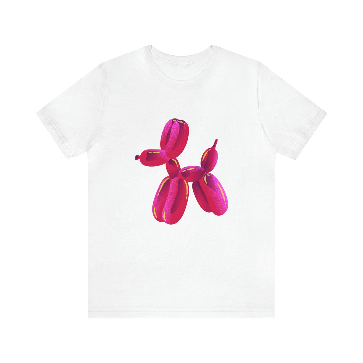 Dog balloon pink Unisex Jersey Short Sleeve Tee