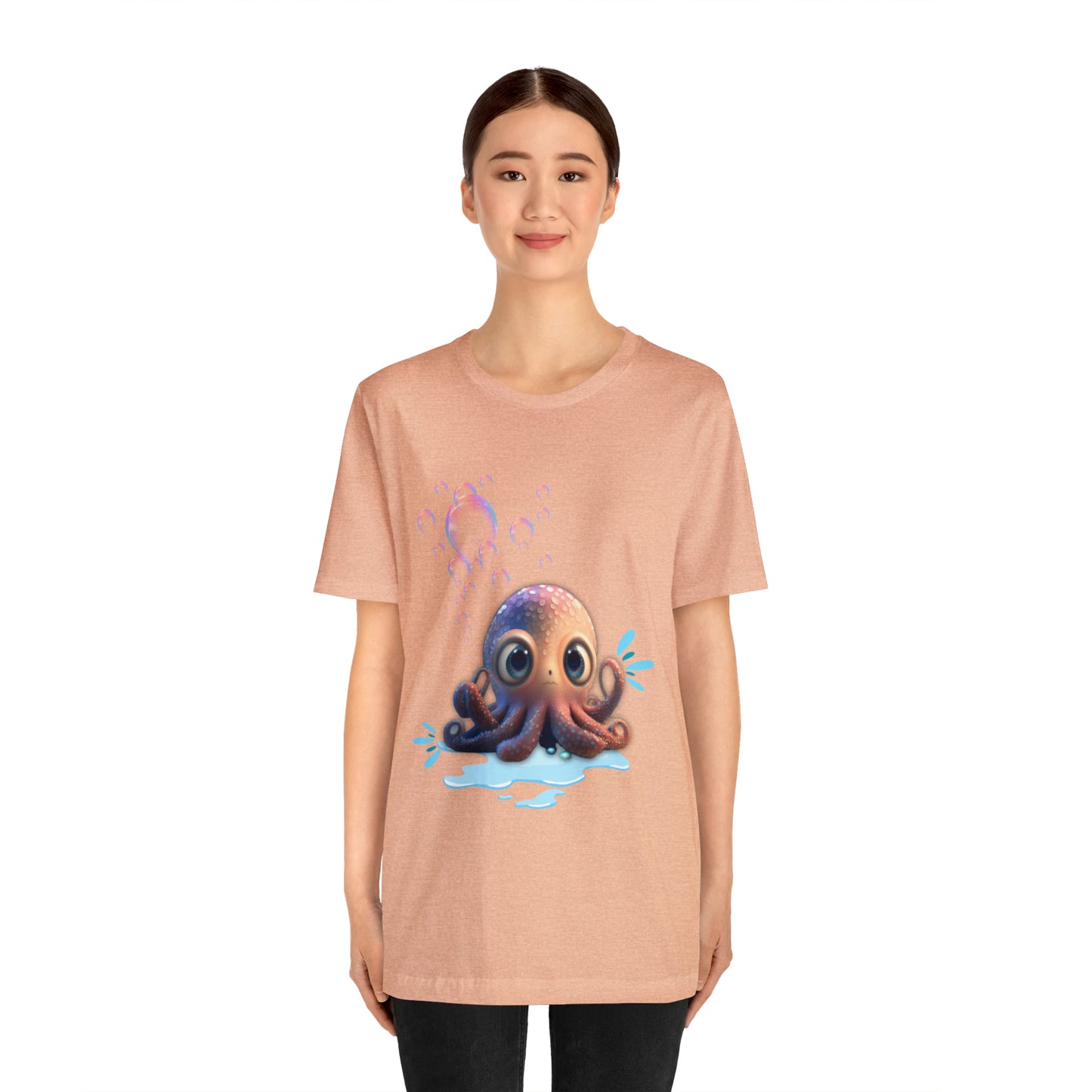 Kawaii Octopus Unisex Jersey Short Sleeve Tee