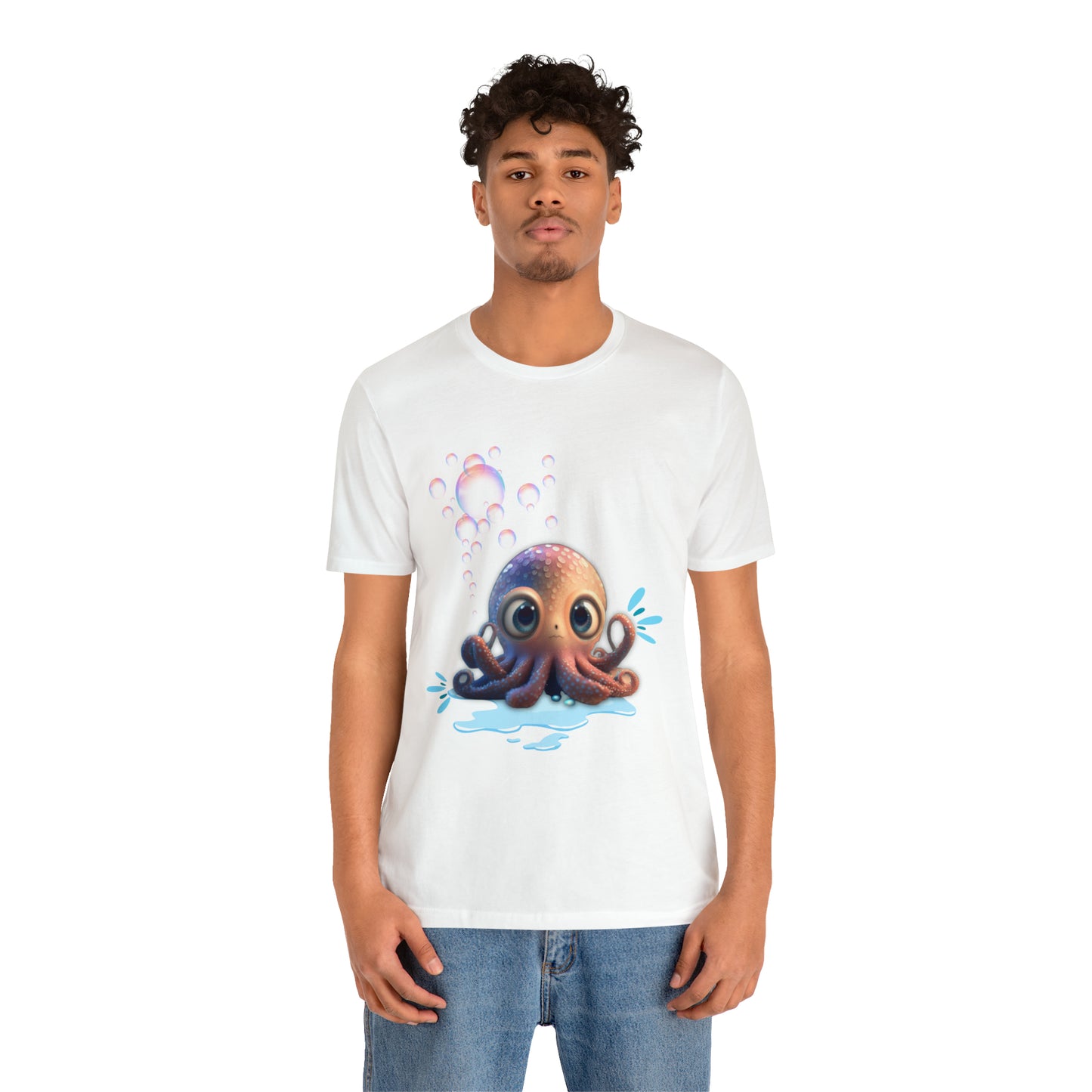 Kawaii Octopus Unisex Jersey Short Sleeve Tee