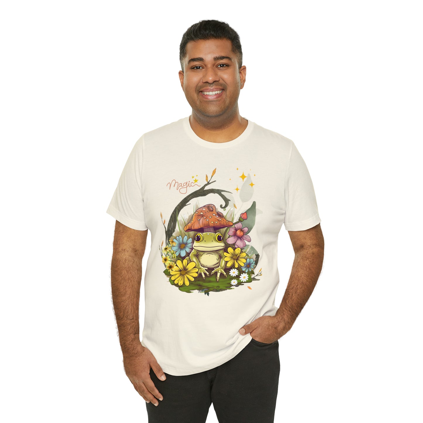 Frog magic kawaii cute Unisex Jersey Short Sleeve Tee