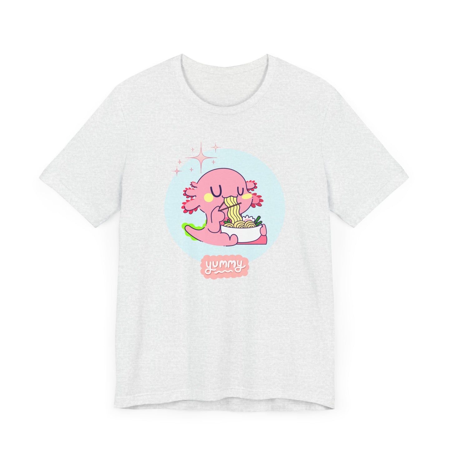 Kawaii Axolotl Ramen Unisex Jersey Short Sleeve Tee