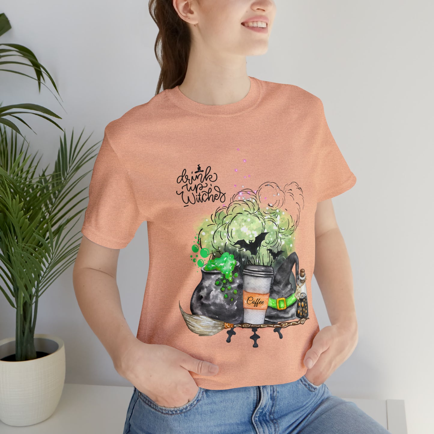 Halloween Witch Unisex Jersey Short Sleeve Tee