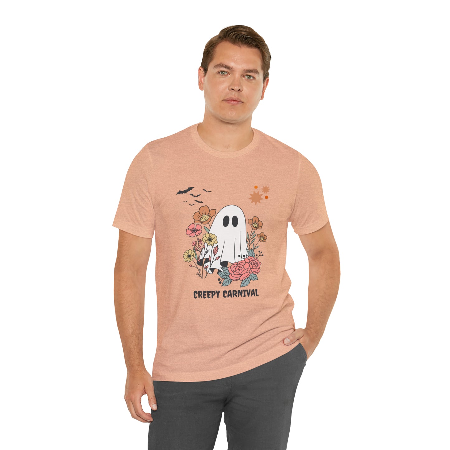 Halloween creepy carnival Unisex Jersey Short Sleeve Tee