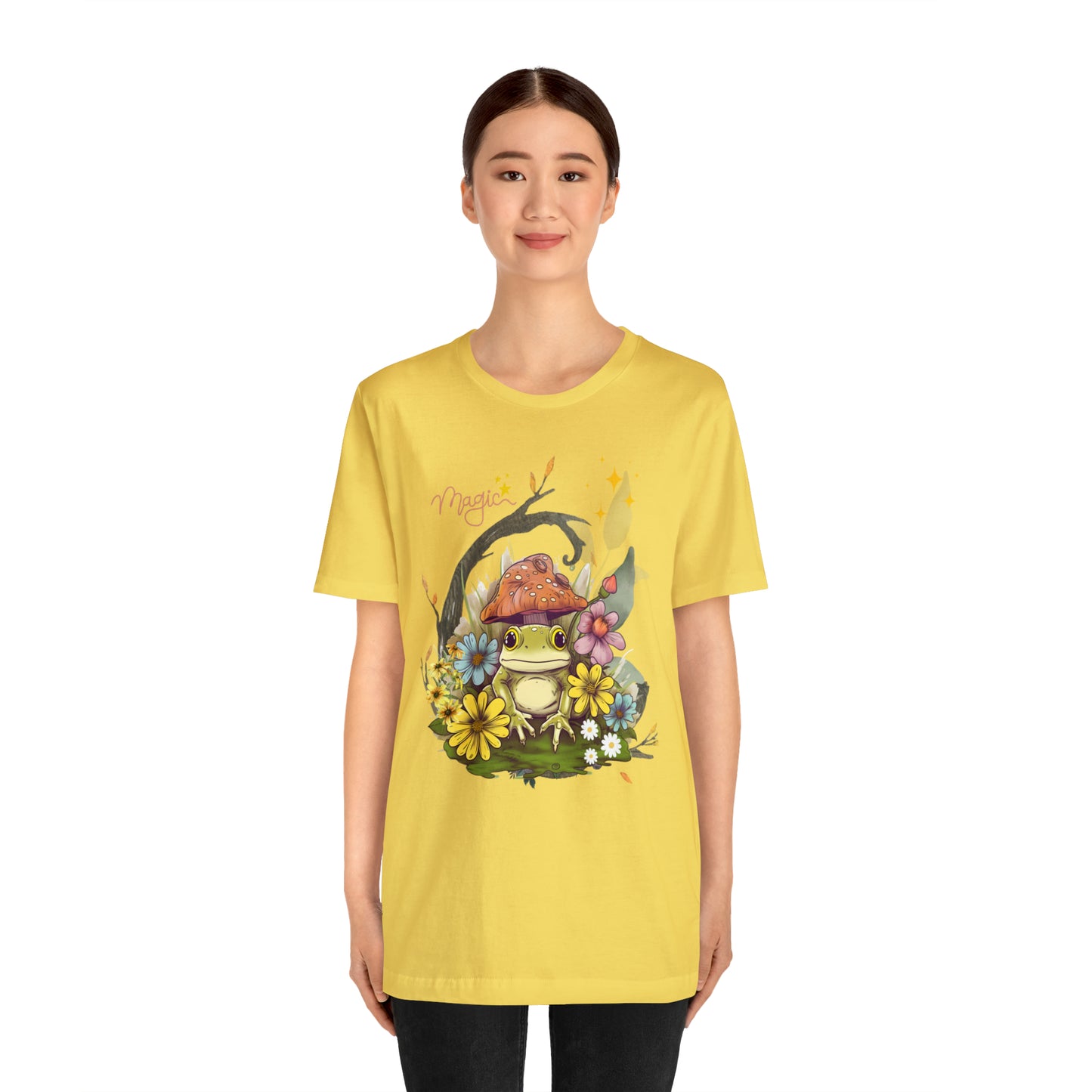 Frog magic kawaii cute Unisex Jersey Short Sleeve Tee